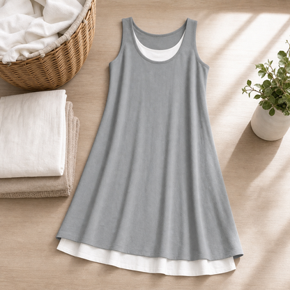 Raffaella Perfetti™ Effortless T-Shirt Dress with Flattering Drape