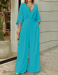 Raffaella Vanucci™ Minimalist Wide-Leg Jumpsuit for All-Day Comfort