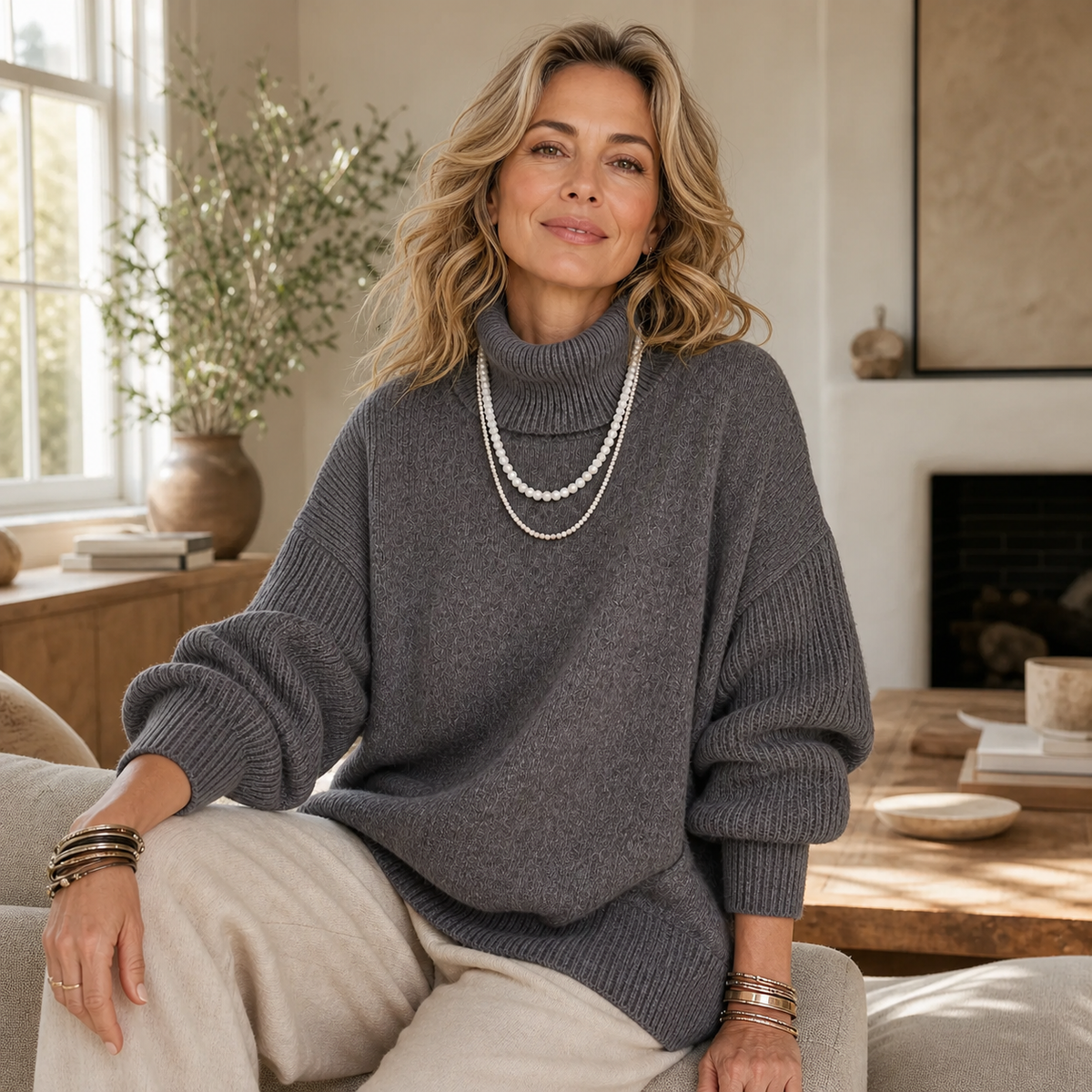 Raimonda Santini™ Oversized Sweater for Effortless Warmth