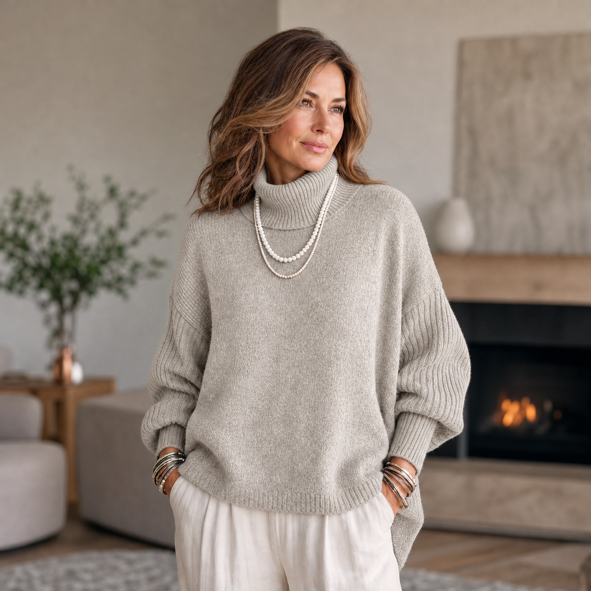 Raimonda Santini™ Oversized Sweater for Effortless Warmth