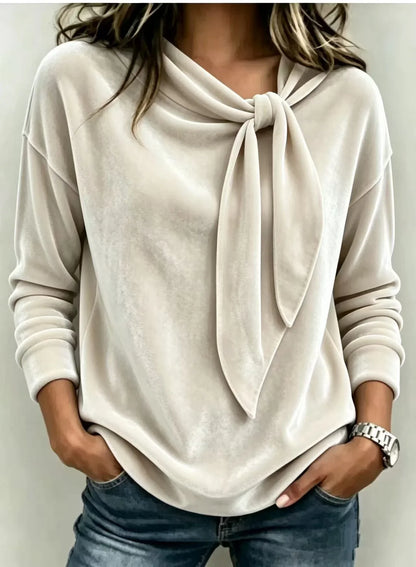 Rebecca Boccaccio™ Elegant Bow Neck Top