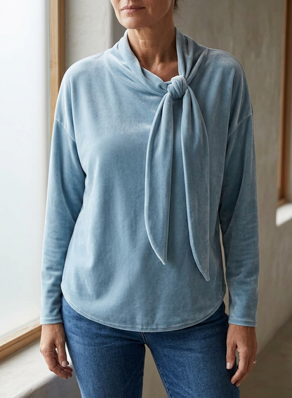 Rebecca Boccaccio™ Elegant Bow Neck Top