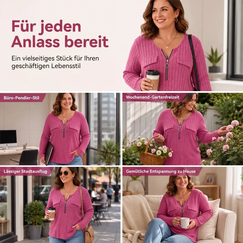 Rebecca Bolzano™ Ribbed Top for Effortless Style