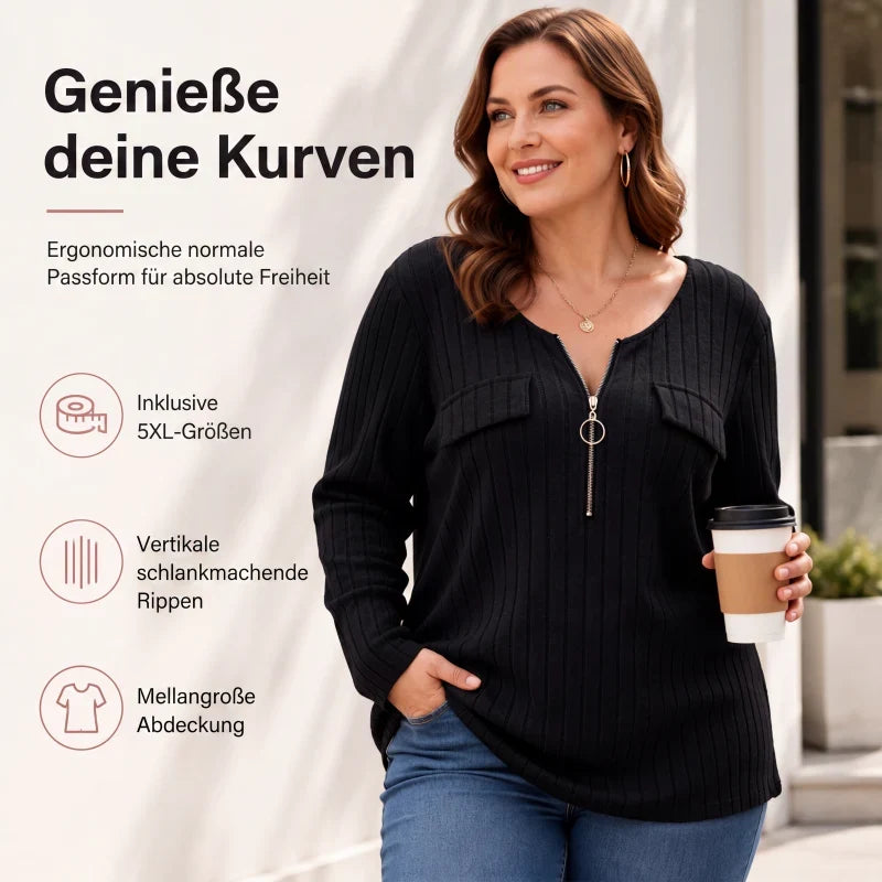 Rebecca Bolzano™ Ribbed Top for Effortless Style