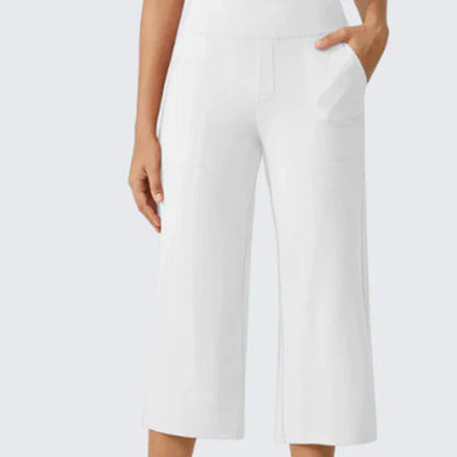 Rebecca Silvi™ Versatile Cropped Wide Leg Pants