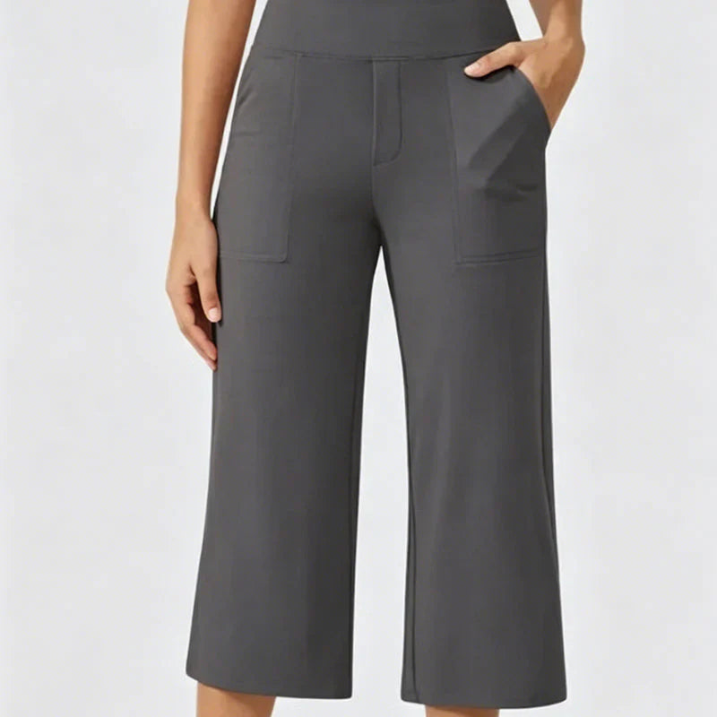 Rebecca Silvi™ Versatile Cropped Wide Leg Pants