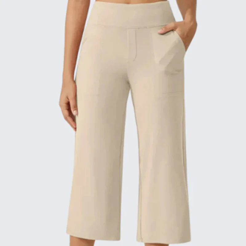 Rebecca Silvi™ Versatile Cropped Wide Leg Pants