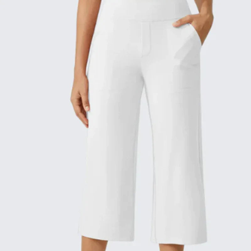 Rebecca Silvi™ Versatile Cropped Wide Leg Pants