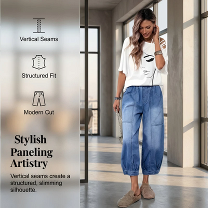 Relaxella™ Soft Waist Casual Cropped Jeans