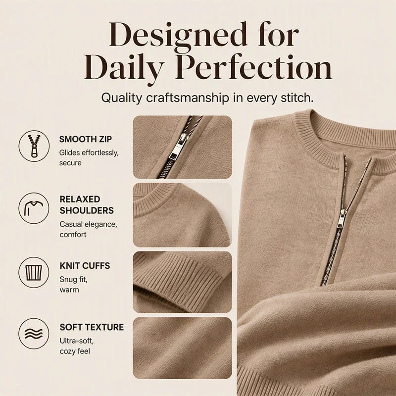 Renza Dossena™ Cozy Zip Jacket for Easy Layering