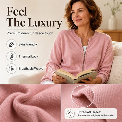 Renza Dossena™ Cozy Zip Jacket for Easy Layering