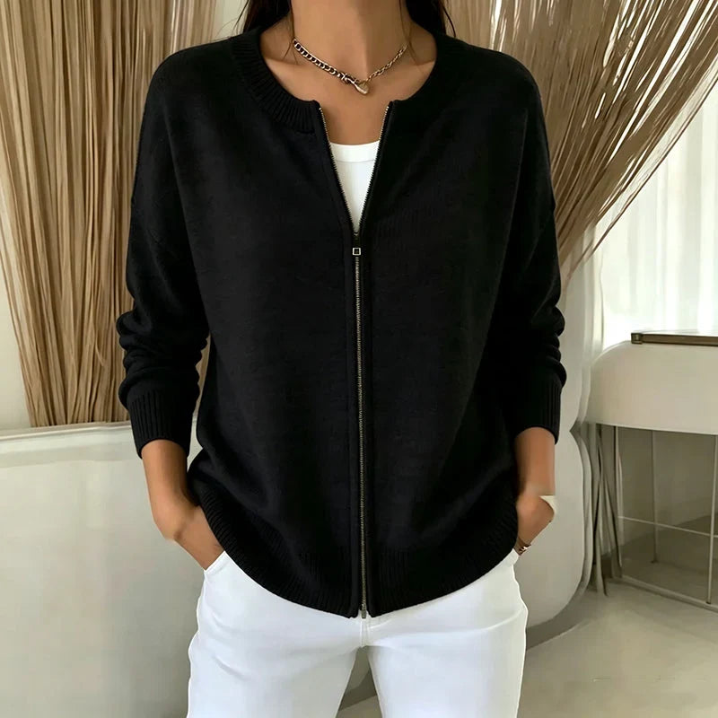 Renza Dossena™ Cozy Zip Jacket for Easy Layering