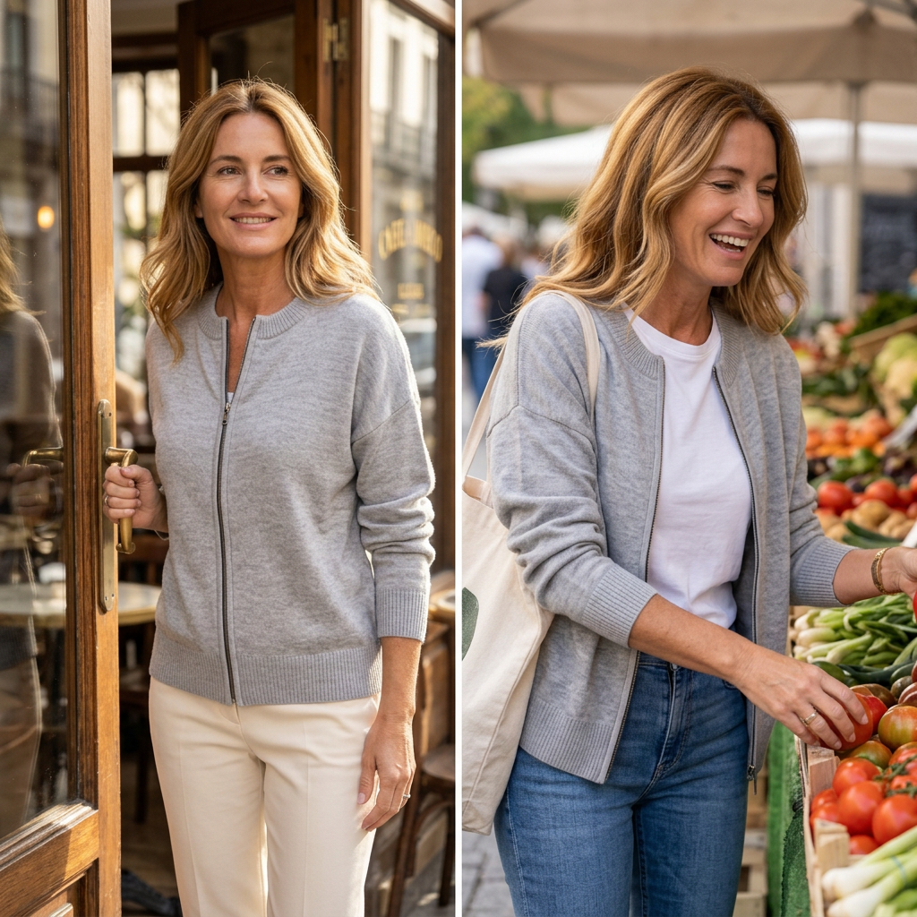 Renza Dossena™ Cozy Zip Jacket for Easy Layering