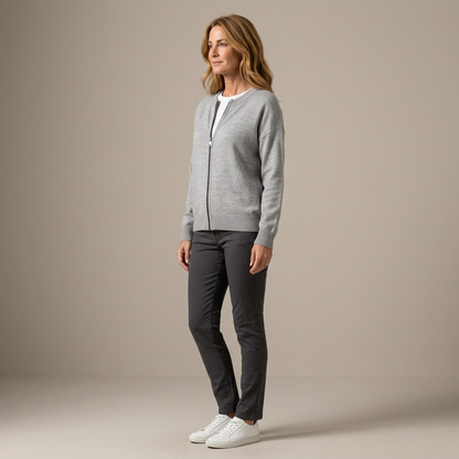 Renza Dossena™ Cozy Zip Jacket for Easy Layering