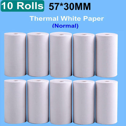 Replacement Thermal Paper Rolls for Portable Photo Printers | 57*30mm