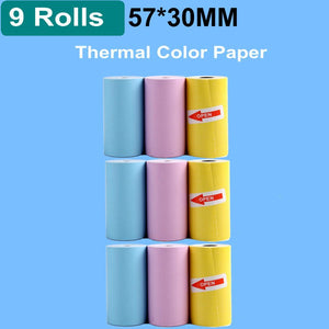 9 colorful rolls
