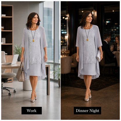Rina Donadelli™ Coordinated Skirt Set for Effortless Elegance