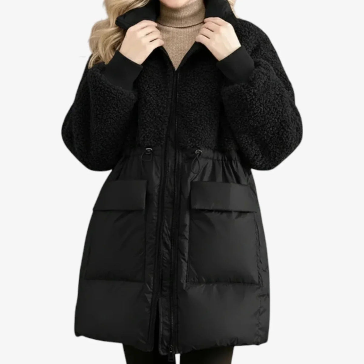 Rita Colonna™ Elegant Winter Coat for Flattering Warmth