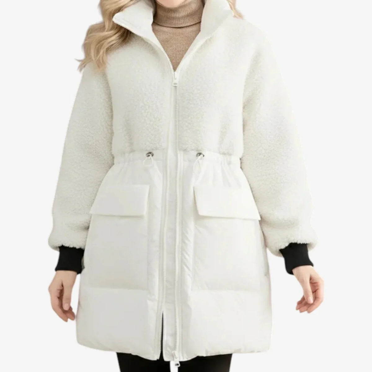Rita Colonna™ Elegant Winter Coat for Flattering Warmth