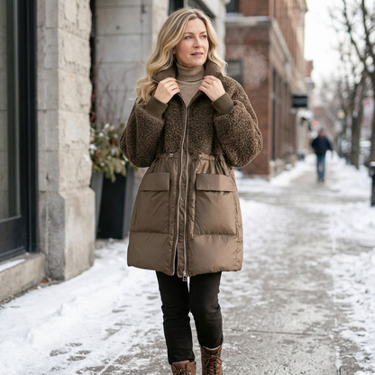 Rita Colonna™ Elegant Winter Coat for Flattering Warmth