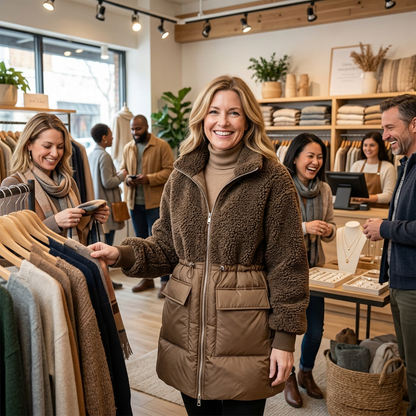 Rita Colonna™ Elegant Winter Coat for Flattering Warmth