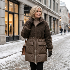 Rita Colonna™ Elegant Winter Coat for Flattering Warmth