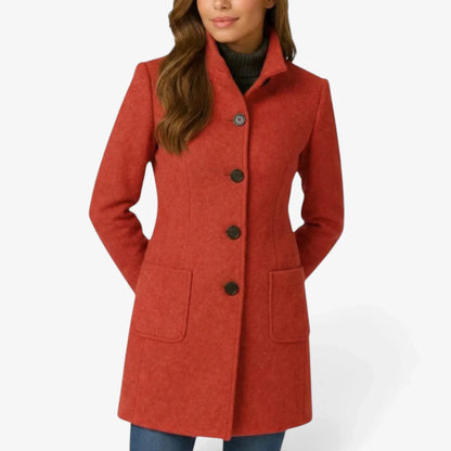 Rossella Balzano™ Versatile Charcoal Overcoat for Work and Weekend