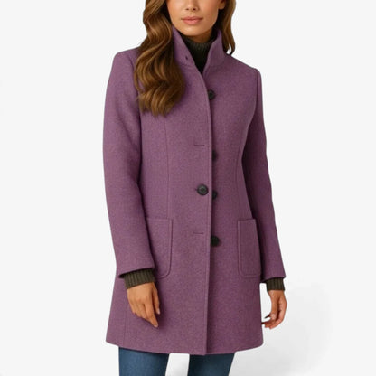 Rossella Balzano™ Versatile Charcoal Overcoat for Work and Weekend