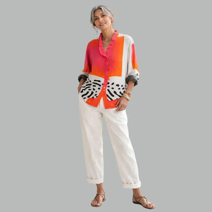 Ruby™ Relaxed Print Blouse for Effortless Style