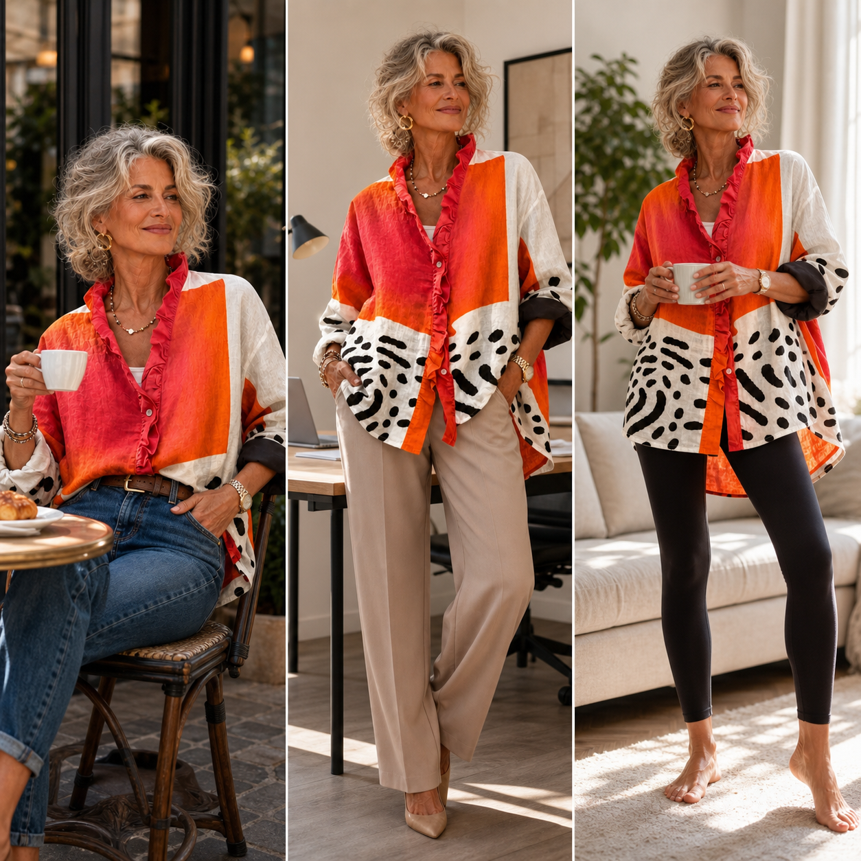 Ruby™ Relaxed Print Blouse for Effortless Style