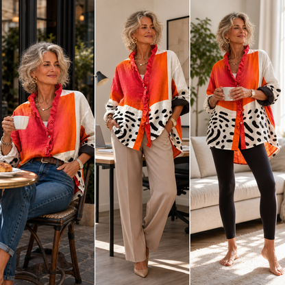 Ruby™ Relaxed Print Blouse for Effortless Style
