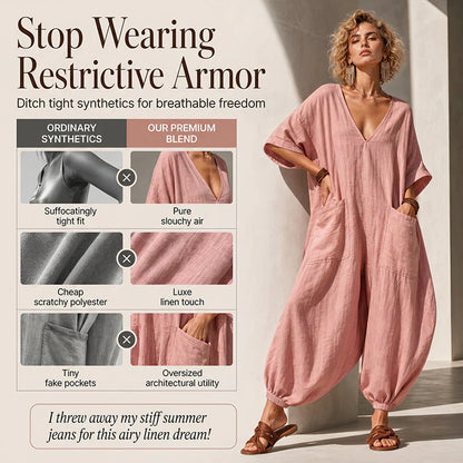 Sabina Saluzzo™ Breathable Summer Jumpsuit for Effortless Style