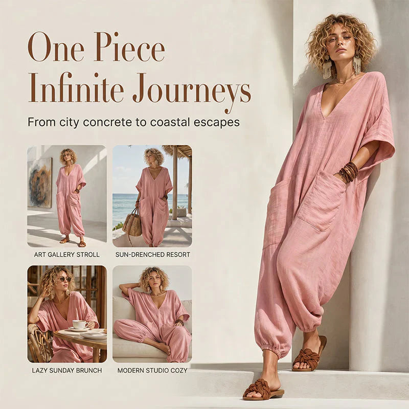 Sabina Saluzzo™ Breathable Summer Jumpsuit for Effortless Style