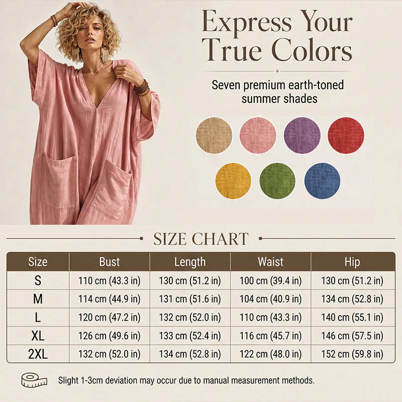 Sabina Saluzzo™ Breathable Summer Jumpsuit for Effortless Style