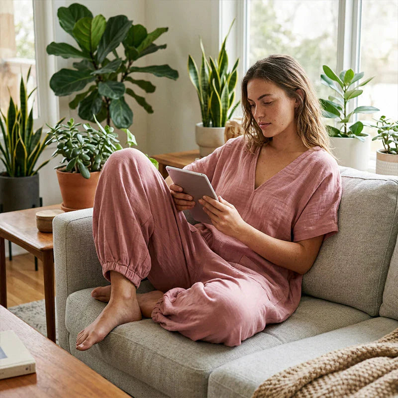 Sabina Saluzzo™ Breathable Summer Jumpsuit for Effortless Style