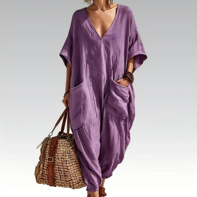 Sabina Saluzzo™ Breathable Summer Jumpsuit for Effortless Style