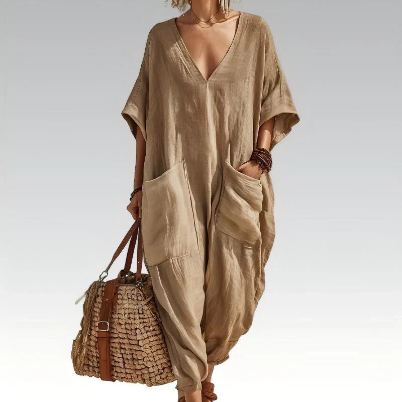 Sabina Saluzzo™ Breathable Summer Jumpsuit for Effortless Style