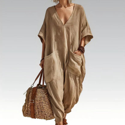 Sabina Saluzzo™ Breathable Summer Jumpsuit for Effortless Style