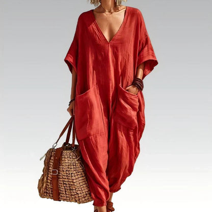 Sabina Saluzzo™ Breathable Summer Jumpsuit for Effortless Style