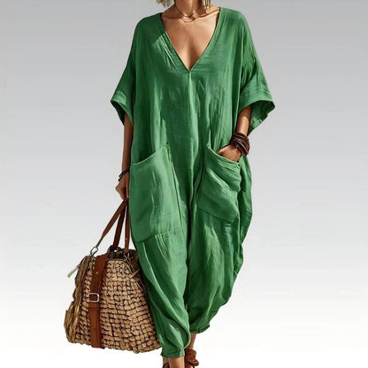 Sabina Saluzzo™ Breathable Summer Jumpsuit for Effortless Style