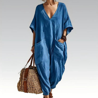 Sabina Saluzzo™ Breathable Summer Jumpsuit for Effortless Style