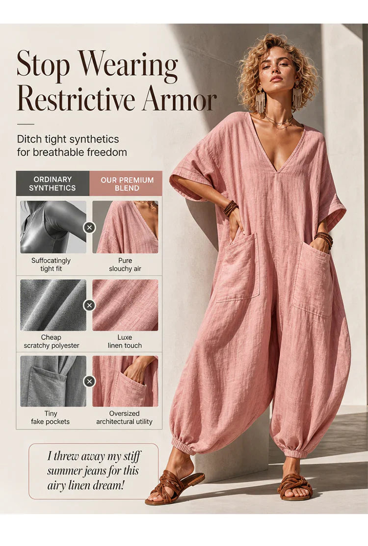 Sabina Saluzzo™ Breathable Summer Jumpsuit for Effortless Style