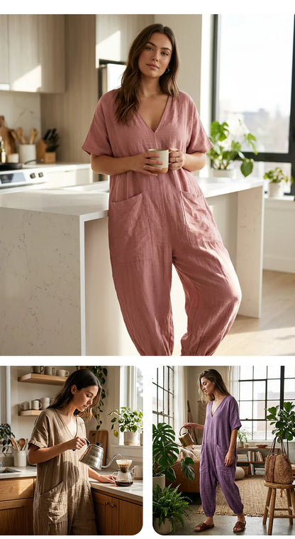 Sabina Saluzzo™ Breathable Summer Jumpsuit for Effortless Style