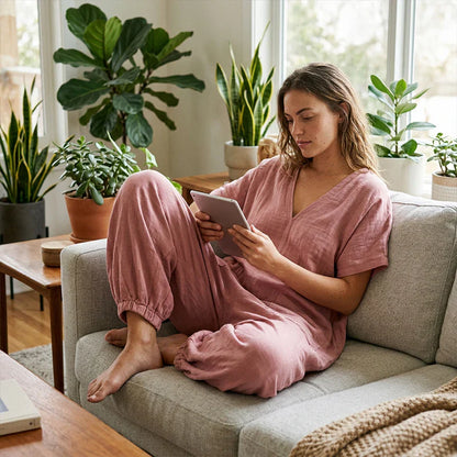 Sabina Saluzzo™ Breathable Summer Jumpsuit for Effortless Style