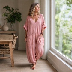 Sabina Saluzzo™ Breathable Summer Jumpsuit for Effortless Style