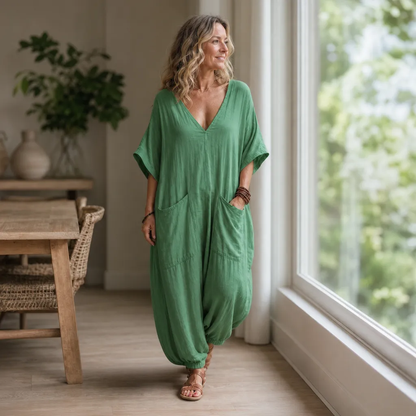 Sabina Saluzzo™ Breathable Summer Jumpsuit for Effortless Style