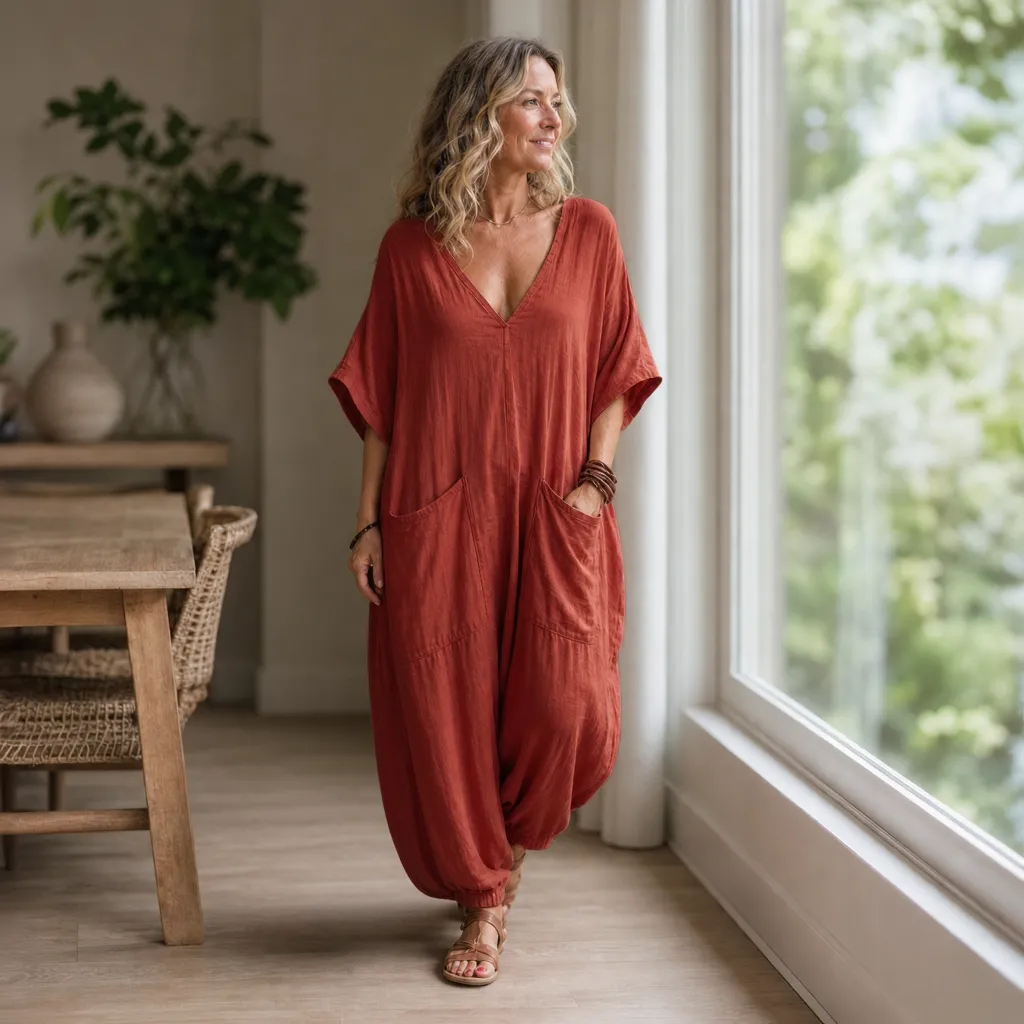Sabina Saluzzo™ Breathable Summer Jumpsuit for Effortless Style