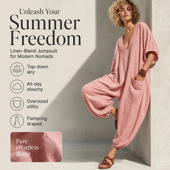 Sabina Saluzzo™ Breathable Summer Jumpsuit for Effortless Style