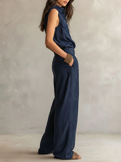 Sabina Varallo™ Belted Utility Jumpsuit for Effortless Style