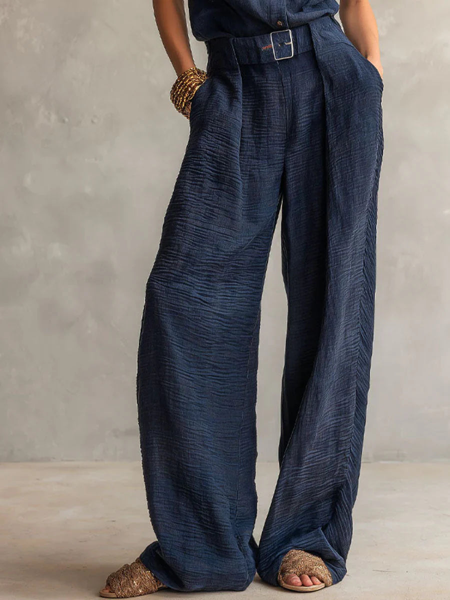 Sabina Varallo™ Belted Utility Jumpsuit for Effortless Style